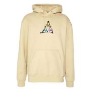 HUF Triple Triangle Hoodie Beige, Dam