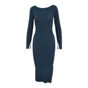 Patrizia Pepe Slim Fit Klänning Blue, Dam