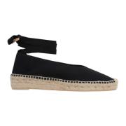 Castañer Svarta Canvas Espadrille Flatform Skor Black, Dam