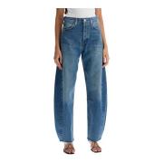 Agolde Kurviga Ben Jeans Blue, Dam