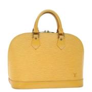 Louis Vuitton Vintage Pre-owned Laeder handvskor Yellow, Dam