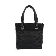 Chanel Vintage Pre-owned Tyg chanel-vskor Black, Dam