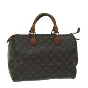 Louis Vuitton Vintage Pre-owned Canvas handvskor Brown, Dam