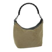 Gucci Vintage Pre-owned Canvas axelremsvskor Beige, Dam