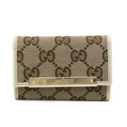 Gucci Vintage Pre-owned Tyg nyckelhllare Beige, Dam