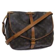 Louis Vuitton Vintage Pre-owned Canvas louis-vuitton-vskor Brown, Dam