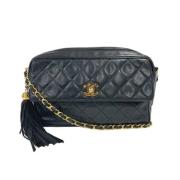 Chanel Vintage Pre-owned Laeder axelremsvskor Black, Dam