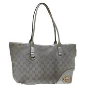 Gucci Vintage Pre-owned Canvas totevskor Gray, Dam