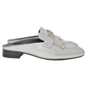 Hermès Vintage Pre-owned Laeder mules Gray, Dam