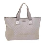 Gucci Vintage Pre-owned Canvas totevskor Gray, Dam