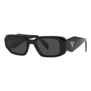 Prada PR 17Ws 1Ab5S0 49 Symbol Solglasögon Black, Dam