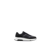 Armani Exchange Vita Sneakers Stiliga Bekväma Skor Black, Herr