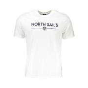 North Sails Vit Bomull Crew Neck T-Shirt White, Herr