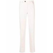 Brunello Cucinelli Bomull Straight Leg Byxor White, Herr