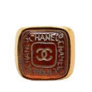 Chanel Vintage Pre-owned Metall ringar Yellow, Dam