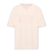 Maison Margiela T-shirt med logotyp Beige, Herr