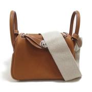 Hermès Vintage Pre-owned Canvas handvskor Brown, Dam