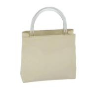 Prada Vintage Pre-owned Canvas handvskor Beige, Dam