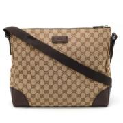 Gucci Vintage Pre-owned Canvas gucci-vskor Beige, Dam