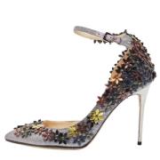 Jimmy Choo Pre-owned Pre-owned Tyg klackskor Gray, Dam