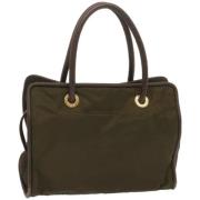 Celine Vintage Pre-owned Nylon totevskor Brown, Dam