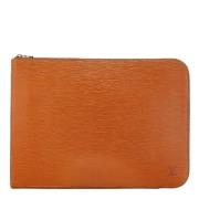 Louis Vuitton Vintage Pre-owned Laeder kuvertvskor Orange, Dam