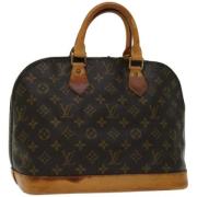 Louis Vuitton Vintage Pre-owned Canvas handvskor Brown, Dam