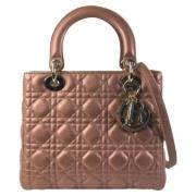 Dior Vintage Pre-owned Laeder handvskor Brown, Dam