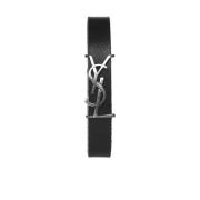 Saint Laurent Svart Bijoux YSL Armband Black, Dam