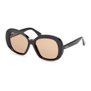 Max Mara Edna Solglasögon Svart 01E Black, Dam