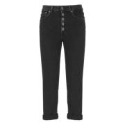 Dondup Svarta bomulls damjeans med fickor Black, Dam