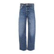 Citizens of Humanity Vintage-inspirerade Baggy Cuffed Crop Jeans Blue,...