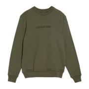 Liu Jo Crewneck Logo Sweatshirt Green, Herr