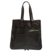 Bottega Veneta Vintage Pre-owned Laeder totevskor Black, Dam