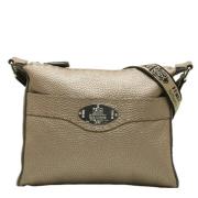 Fendi Vintage Pre-owned Laeder axelremsvskor Beige, Dam