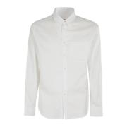 Kenzo Slim Fit Weave Skjorta White, Herr