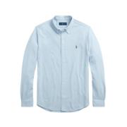 Ralph Lauren Lättviktsnät Skjorta Blue, Herr