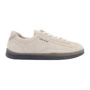 Stone Island Beige Sneakers med Läderdetalj Beige, Herr