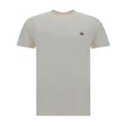 Vivienne Westwood Multifärgad Orb Logo Broderi T-shirts och Polos Whit...