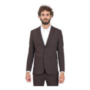 Selected Homme Brun Slim Fit Blazer Jacka Brown, Herr