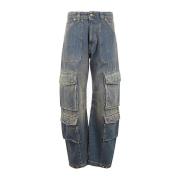 Golden Goose Cargo Pocket Journey Pants Blue, Dam