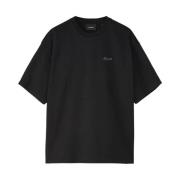 Axel Arigato Minimalistiskt Broderad Oversize T-shirt Black, Herr