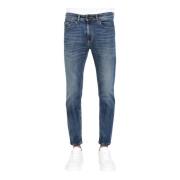 Versace Jeans Couture Blå Skinny Jeans V-Emblem Casual Blue, Herr