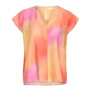 InWear Abstrakt Print Top Blus Sky Lights Multicolor, Dam