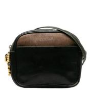 Loewe Pre-owned Pre-owned Canvas crossbodyvskor Black, Dam