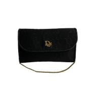 Dior Vintage Pre-owned Canvas crossbodyvskor Black, Dam