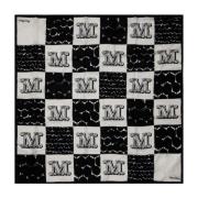 Max Mara Silk Foulard med Geometriska Mönster Black, Dam