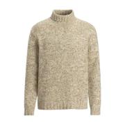 Oscar Jacobson Beige Rollneck Sweater Mika Beige, Herr