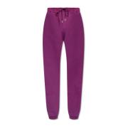 Saint Laurent Sweatpants med logotyp Purple, Herr