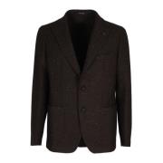 Tagliatore Ren Ull Blazer Brown, Herr